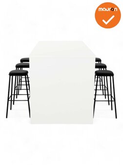 Hoge tafel WOOD - 220x100 cm - Wit