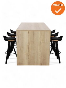 Hoge tafel WOOD - 220x100 cm - Eiken