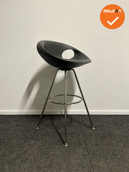Barkruk - Tonon - Up chair - antraciet - chroom onderstel