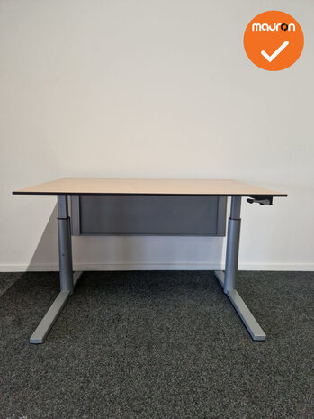 Gispen TM Bureau - Slinger verstelbaar - 120x80 - Inclusief zichtschot