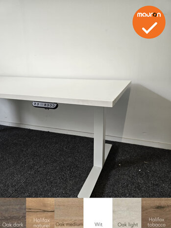 Bureau Basic - Zit-sta - Elektrisch verstelbaar - 180x80 / 200x80 - Bladkleur naar keuze