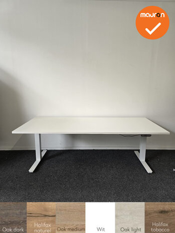 Bureau Basic - Zit-sta - Elektrisch verstelbaar - 180x80 / 200x80 - Bladkleur naar keuze