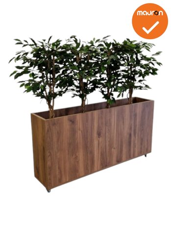 Verrijdbare plantenbak - 160x80cm - Cognac Walnoten