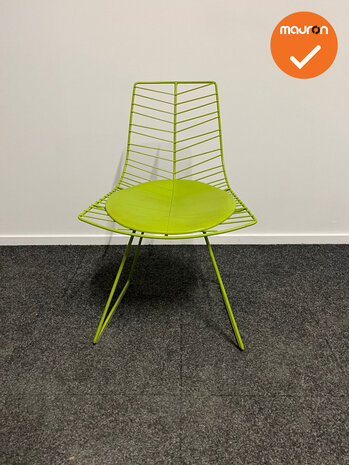 Design vergaderstoel Arper - Leaf chair - groen