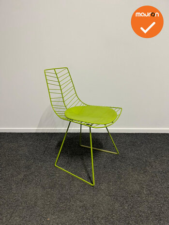 Design vergaderstoel Arper - Leaf chair - groen