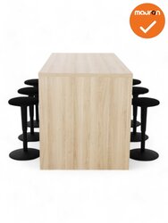 Hoge tafel WOOD - 220x100 cm - in 3 kleuren - NIEUW