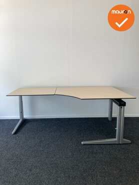 Ahrend Essa hoekbureau - 200x120 - Zelf samenstellen - Hoek Rechts - Ahorn Trespa