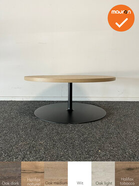 Vergadertafel - Laag model - rond - 60 cm - Halifax Naturel