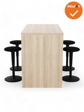 Hoge tafel WOOD -160x80 cm - in 3 kleuren - NIEUW